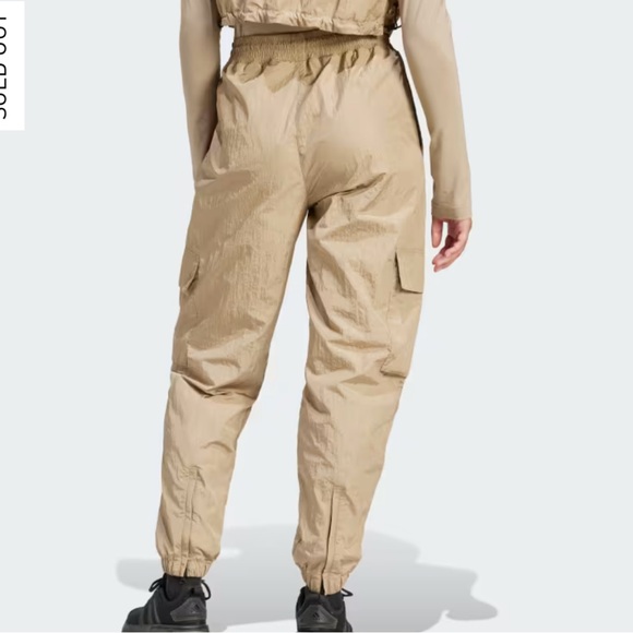 NWT Adidas City Escape Cargo Pants Joggers Elastic Small Gold - Picture 2 of 11